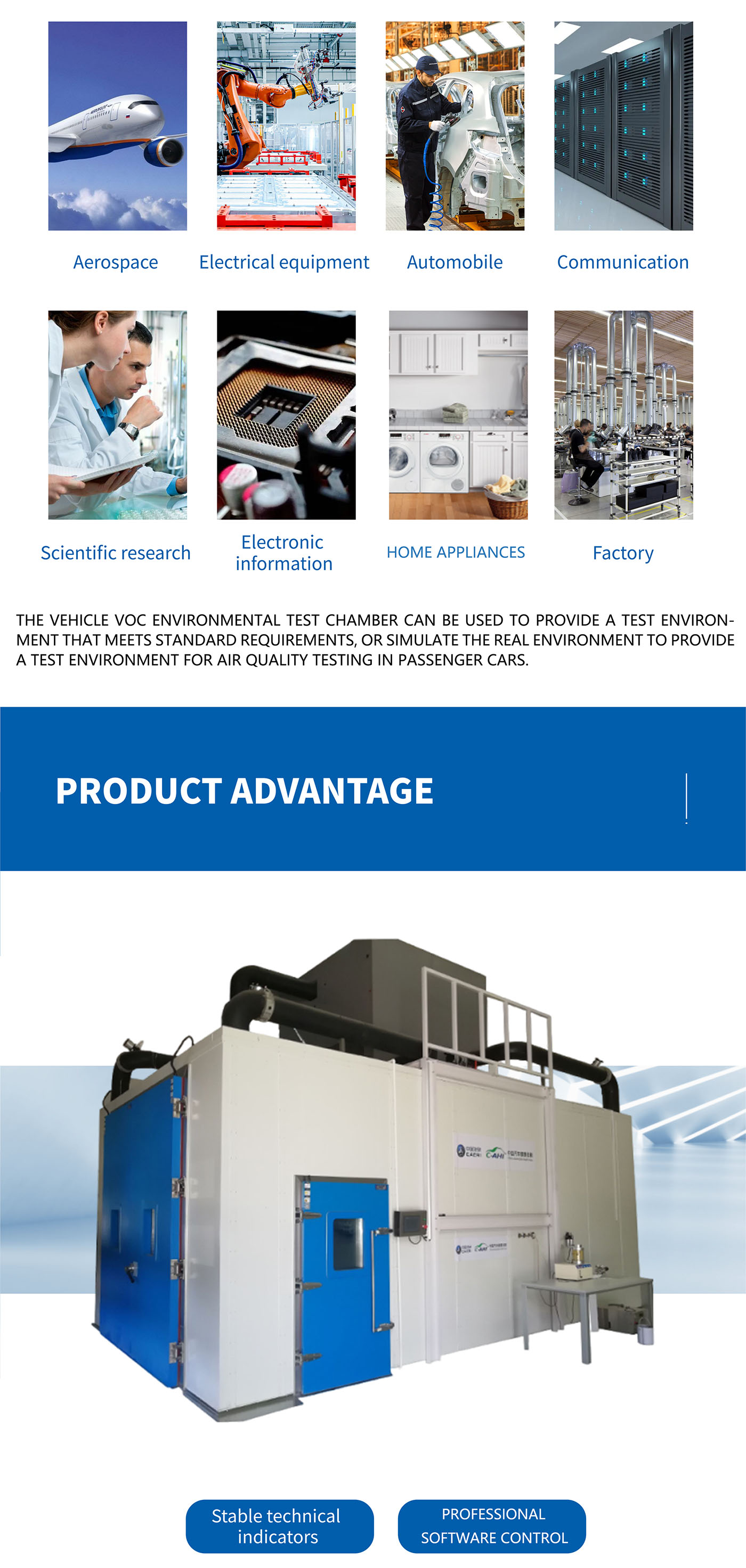 Vehide VOC emission environmental chamber (4)