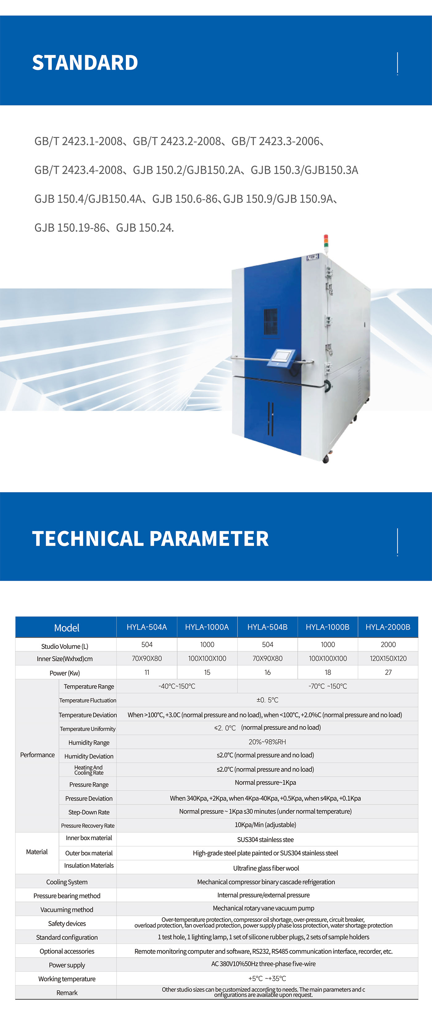 Altitude Simulation Low Pressure Test Chamber (3)