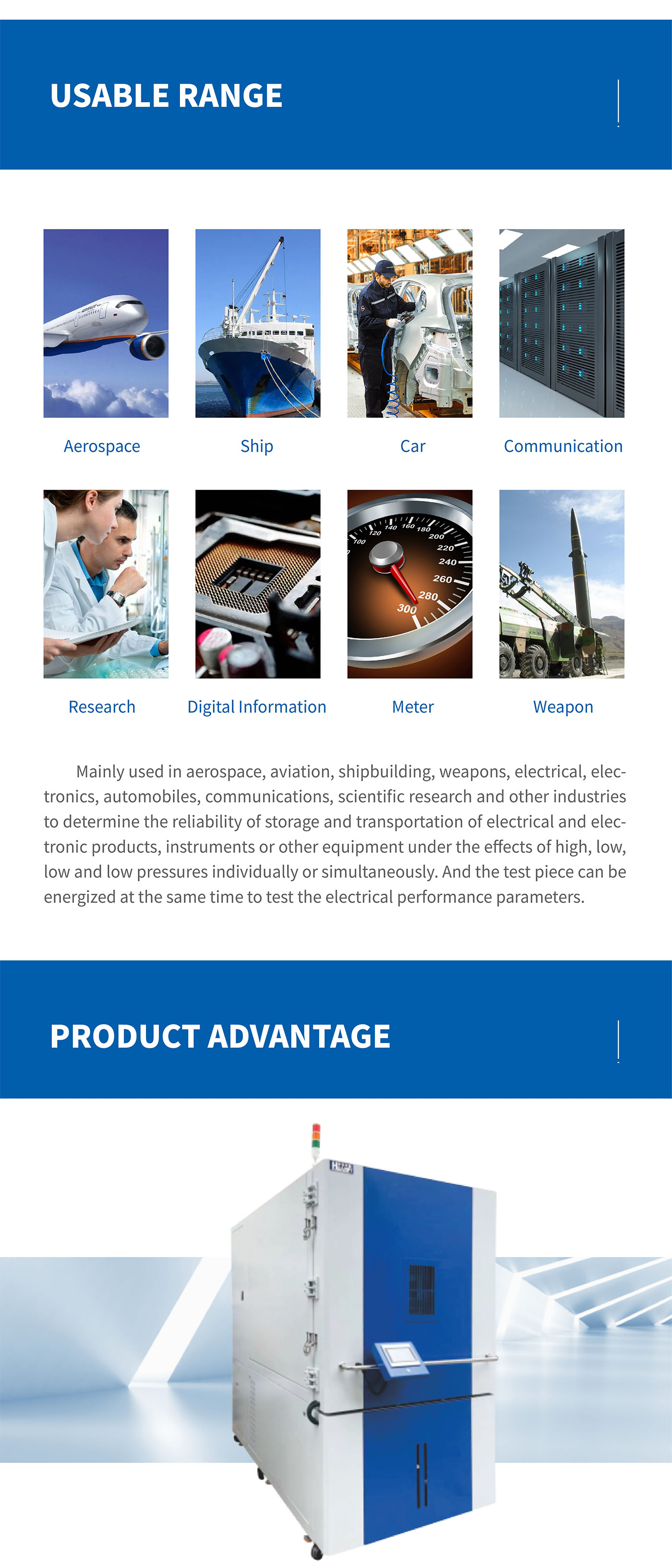 Altitude Simulation Low Pressure Test Chamber (4)