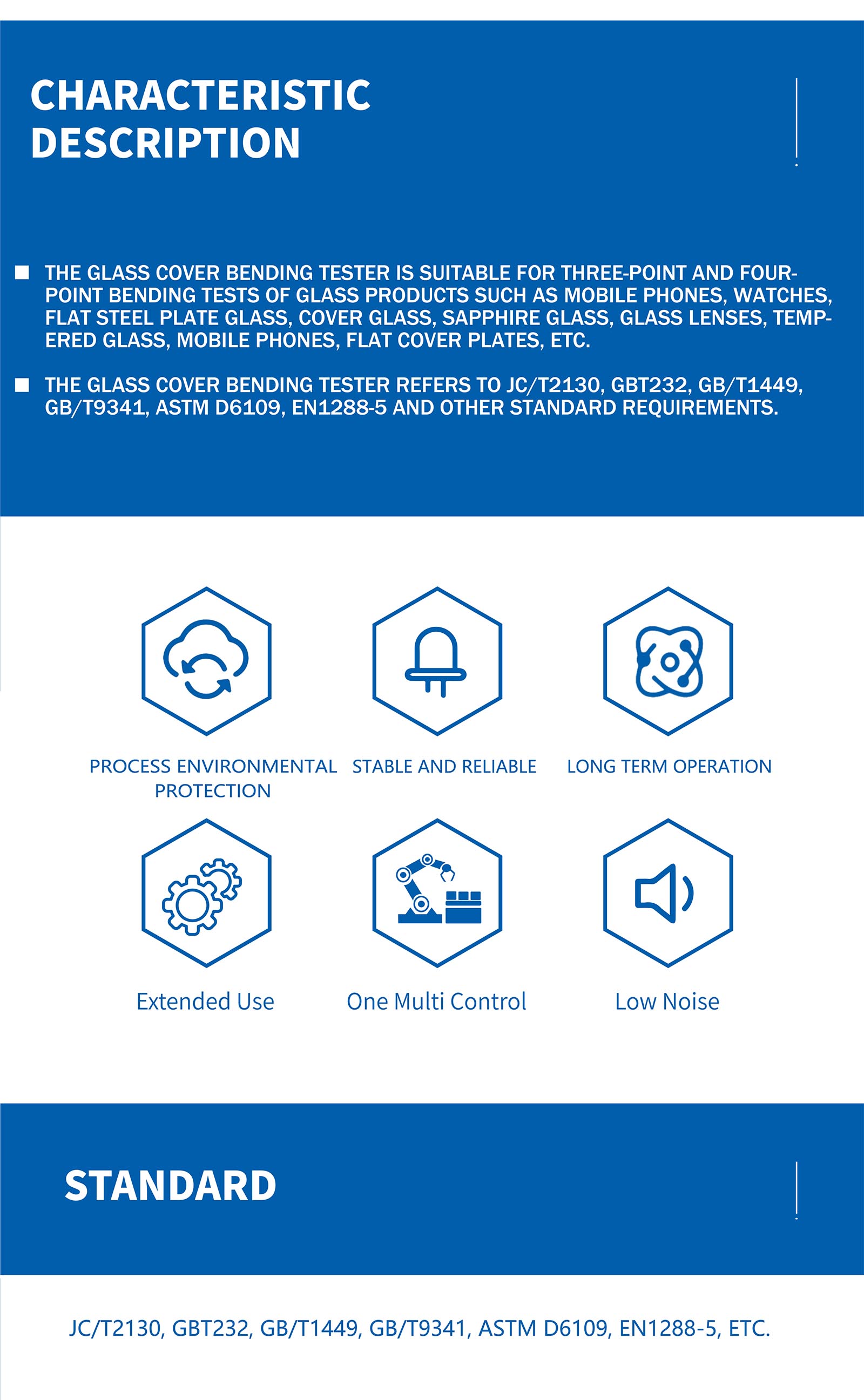 Glass screen four-point bending test machine (2)