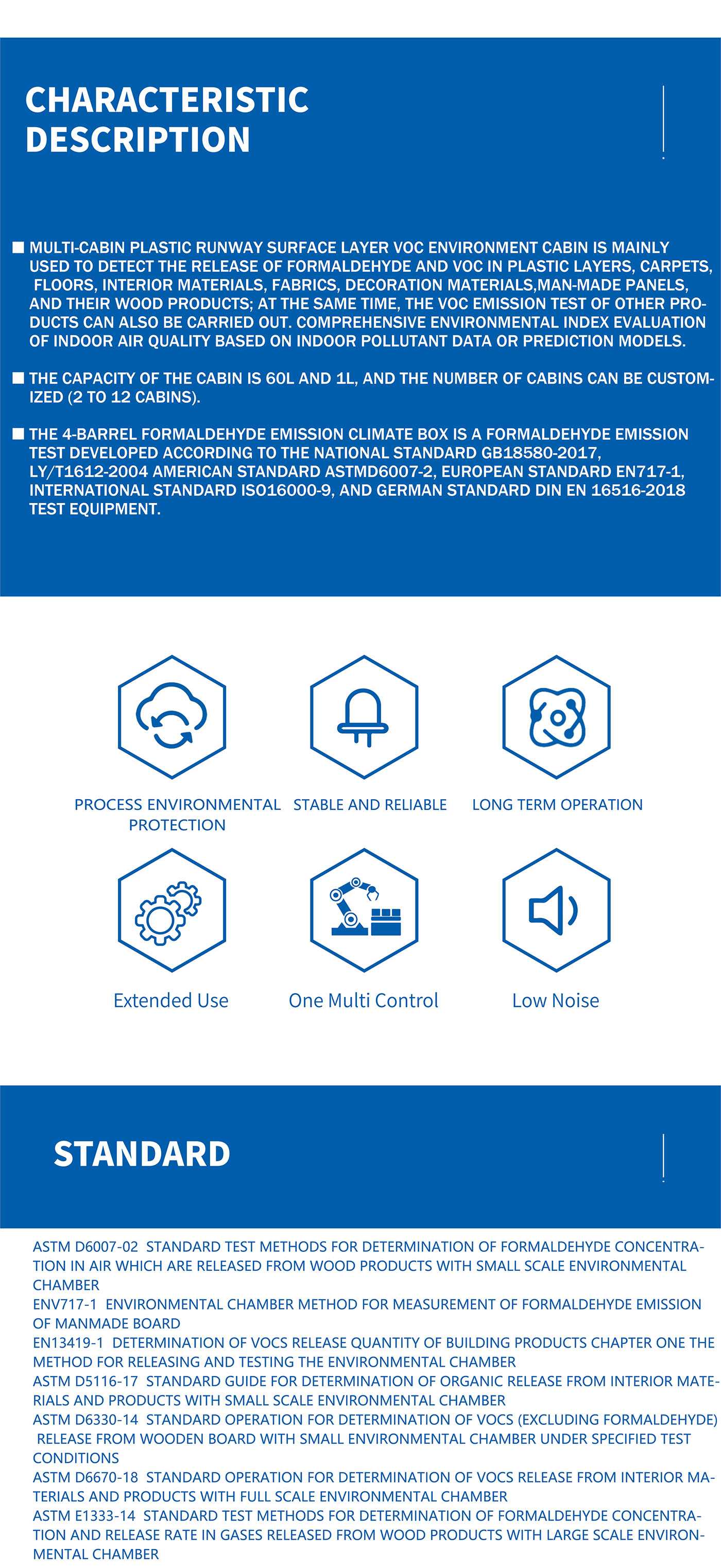 Four Barrels VOC Emission Test Chamber for Plastic Runway Surface (2)