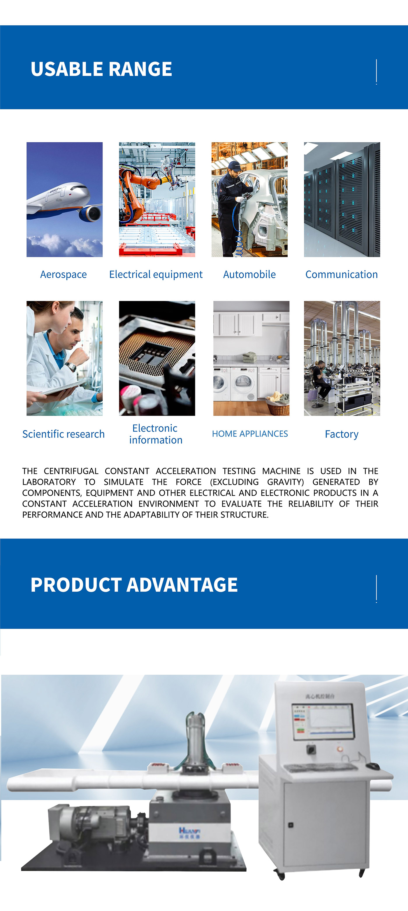 Centrifugal Constant Acceleration Testing Machine (Rotary Arm Type) (4)