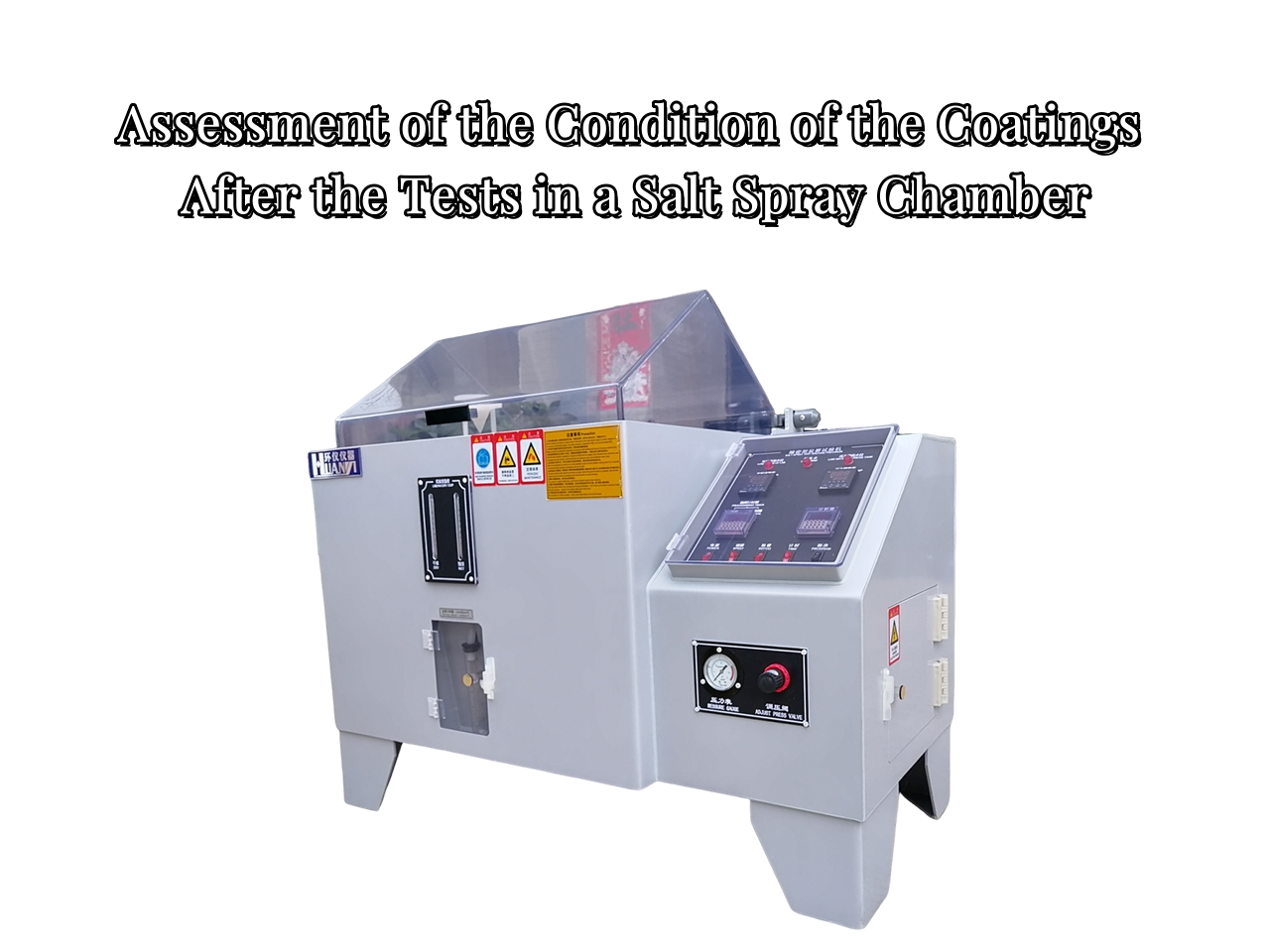 ASSESSMENT OF THE CONDITION OF THE COATINGS AFTER THE TESTS IN A SALT SPRAY CHAMBER